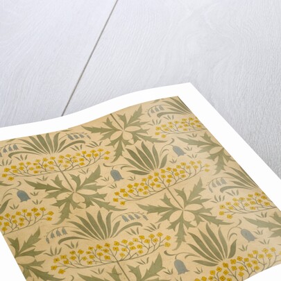 Design for Hemlock wallpaper by Charles Francis Annesley Voysey