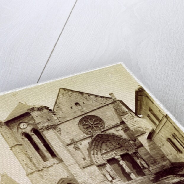 Longpont Church by Jean-Eugene-Auguste Atget