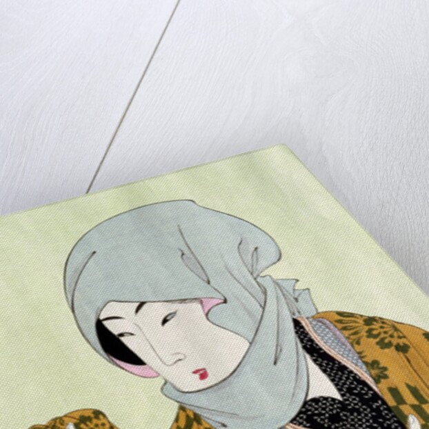 Portrait of a veiled woman by Chikanobu Toyohara