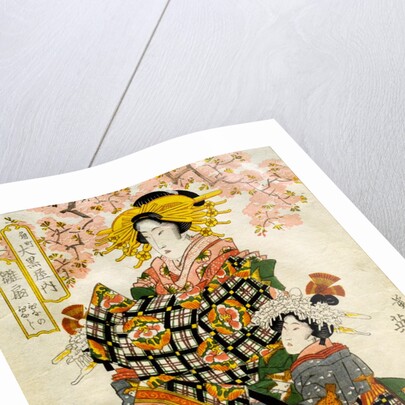 Beauties of the Yoshiwara at Daikoku House by Keisai Eisen