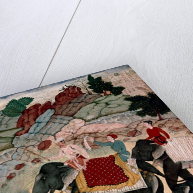 A Party of Elephant Hunters. India, early 18th century by Unknown