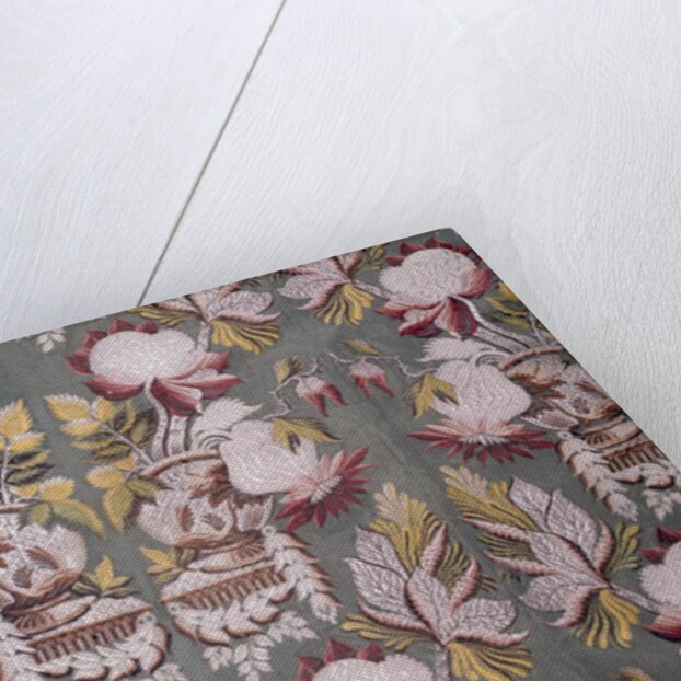 Floral textile design by Unknown