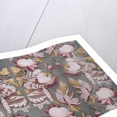 Floral textile design by Unknown