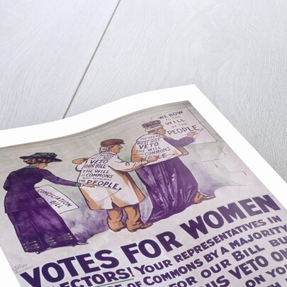 Poster for Votes For Women by Alfred Pearse