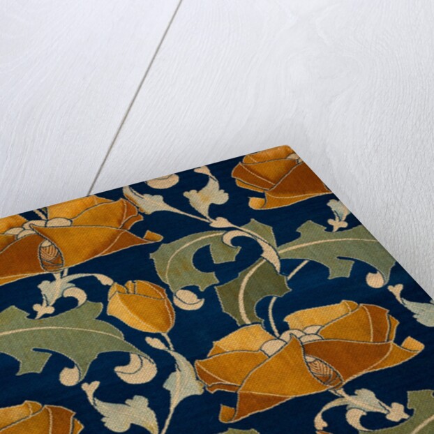 Furnishing fabric with floral pattern by A.H. Lee & Sons