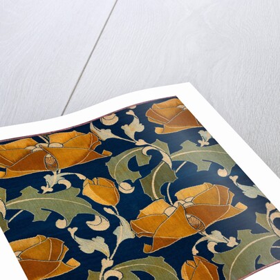 Furnishing fabric with floral pattern by A.H. Lee & Sons