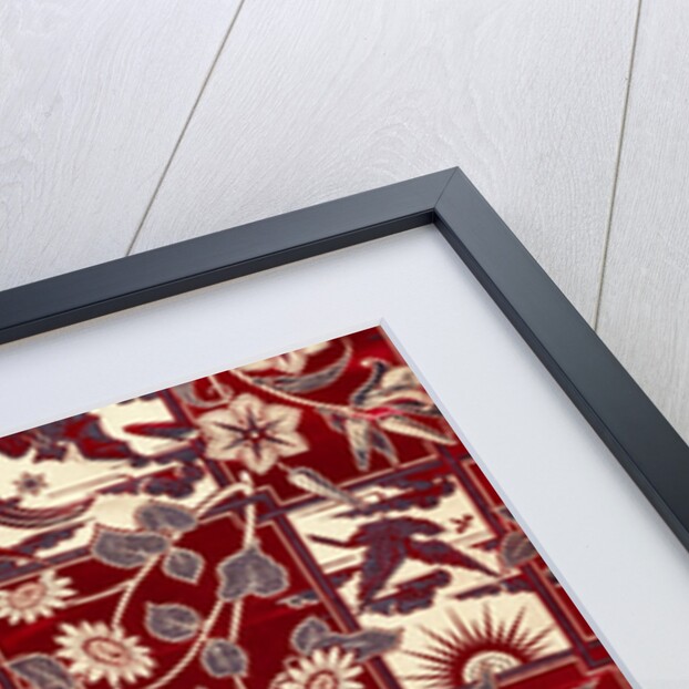 Moon, Sun and Bird furnishing fabric by George Charles Haité