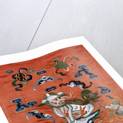 Lion depicted on a Rank Badge. China, 18th-19th century by Unknown