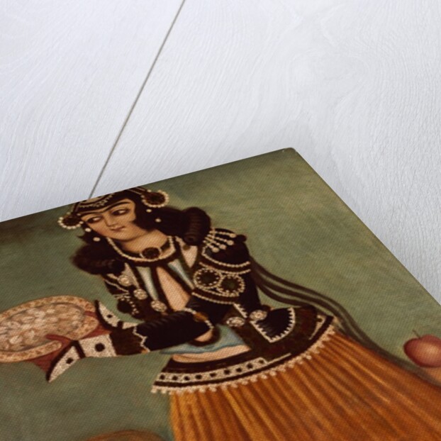 Lady offering sweetmeats. Iran, Qajar dynasty, 19th century by Unknown