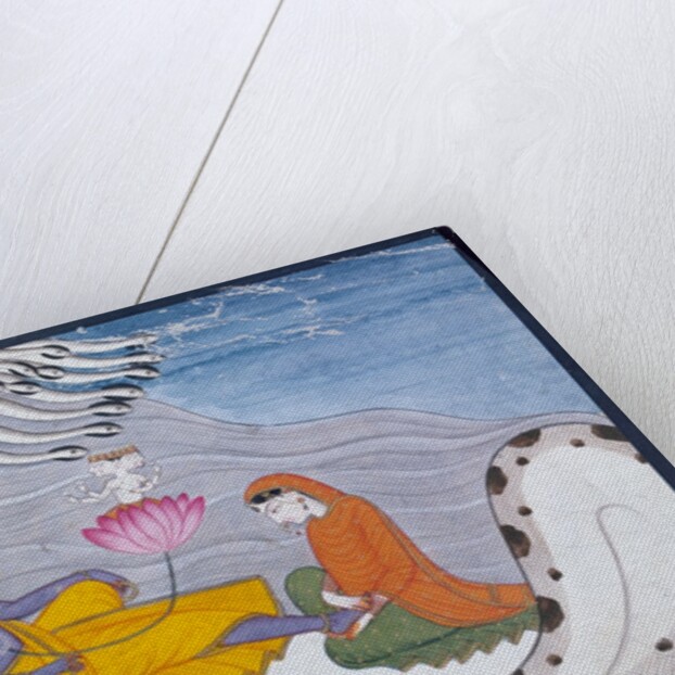 Vishnu and Lakshmi on The Great Snake. India, late 19th century by Unknown