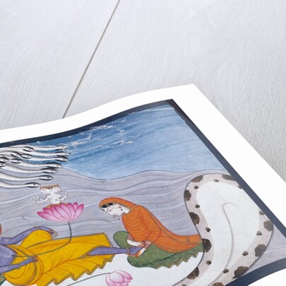 Vishnu and Lakshmi on The Great Snake. India, late 19th century by Unknown