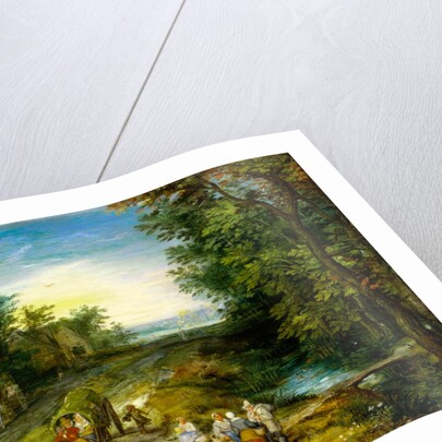 Road Scene with Figures by Jan Brueghel(the Elder)