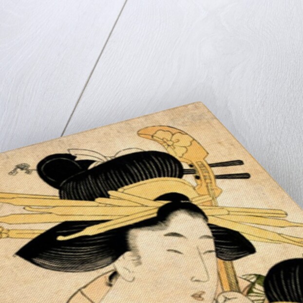 Two courtesans by Kitagawa Utamaro