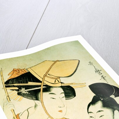 Two Girls as Ebisu and Daikoku by Kitagawa Utamaro