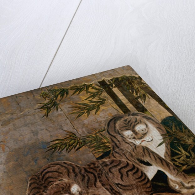 Two-leafed painted screen. Japan, 17th century by Unknown
