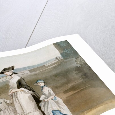 Three Daughters of The 2nd Earl of Waldegrave with Miss Keppel by Paul Sandby