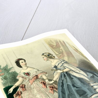 Two Ladies in Ball Dresses. France, mid-19th century by Unknown