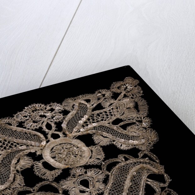 Gown and Stomacher, detail. England, early 18th century by Unknown
