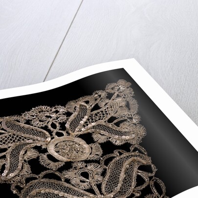 Gown and Stomacher, detail. England, early 18th century by Unknown