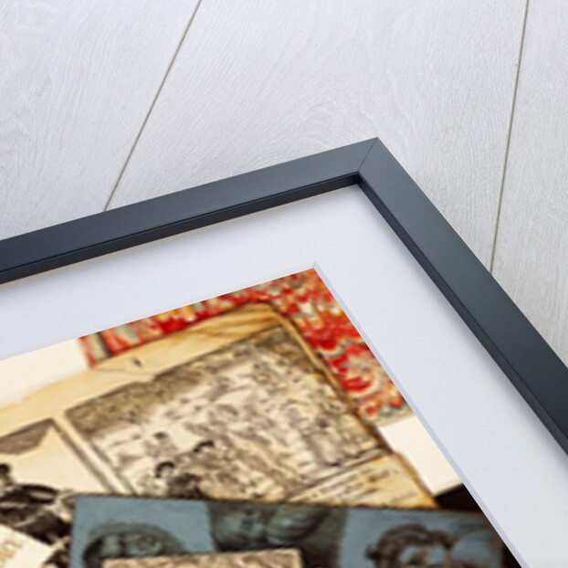 Trompe l'oeil, engravings and pages from books by Samuel Moore
