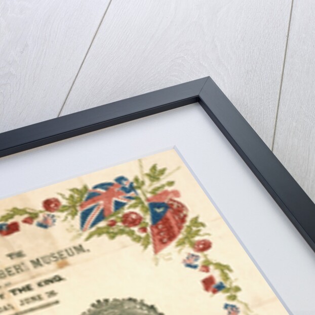 Paper napkin, Souvenir of The Opening of The V&A Museum. England, 1909 by Unknown