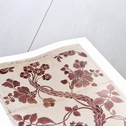 Design for a silk damask by Anna Maria Garthwaite