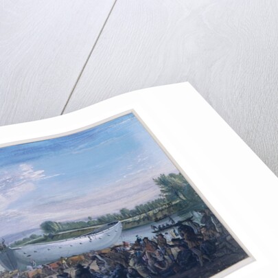 Chinese Junk On Its Way To Virginia Water, attributed to Paul Sandby. Gouache. England, c.1753 by Paul Sandby