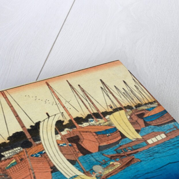 Mouth of Aji River in Osaka by Utagawa Hiroshige