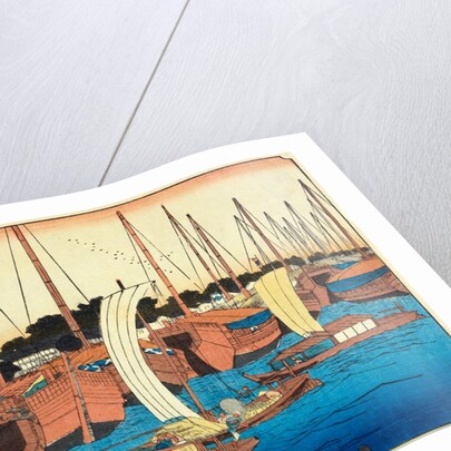 Mouth of Aji River in Osaka by Utagawa Hiroshige