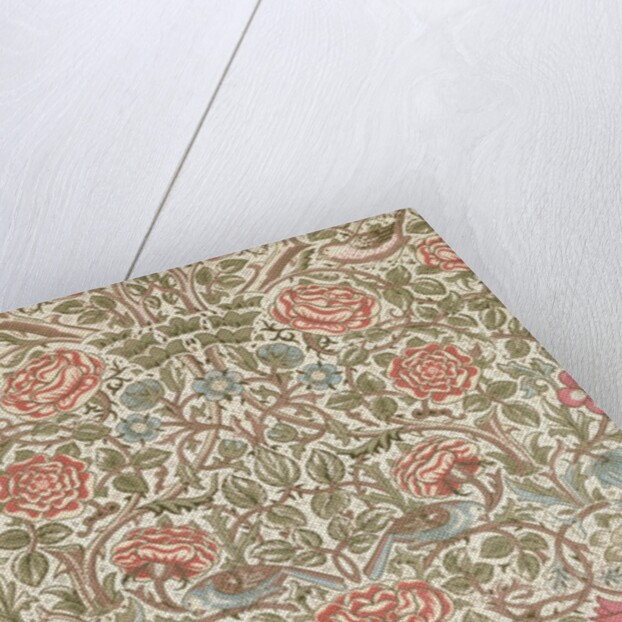 Rose furnishing fabric by William Morris