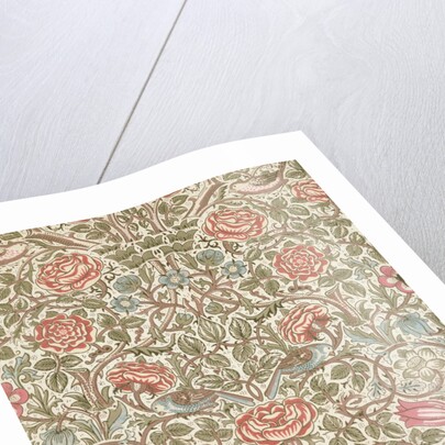 Rose furnishing fabric by William Morris