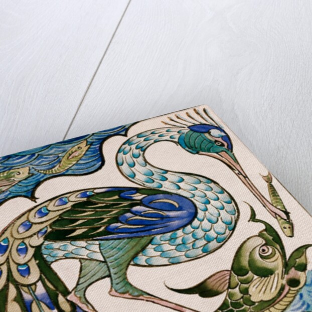 Heron and Dolphin by William Frend De Morgan