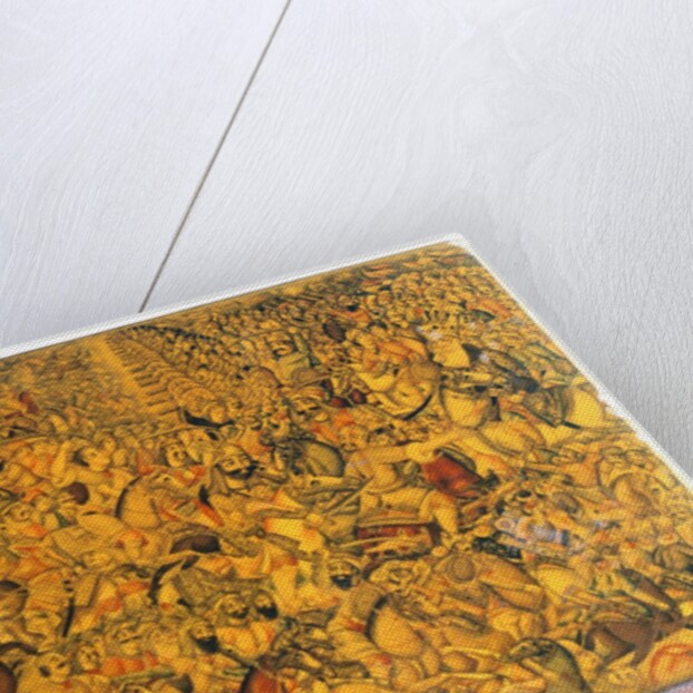 Battle scene depicted on a book cover. Persia, 1739 by Anonymous