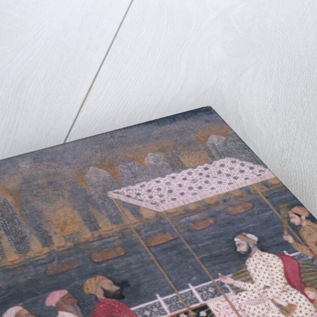 Nawab holding a durbar during a fireworks display. India, early 18th century by Unknown