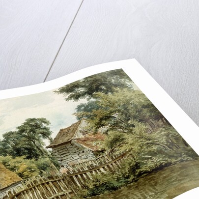 Farmyard with Pool by William Henry Hunt