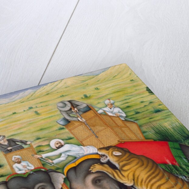 A Tiger Hunt. Punjab, India, 1892 by Unknown