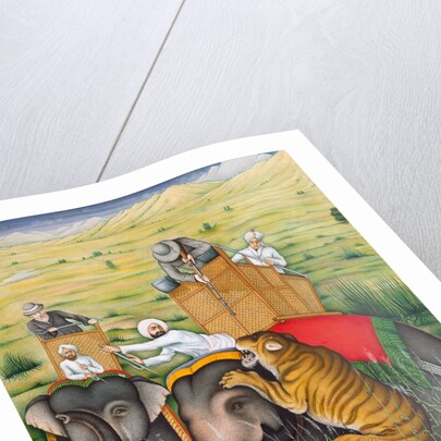 A Tiger Hunt. Punjab, India, 1892 by Unknown