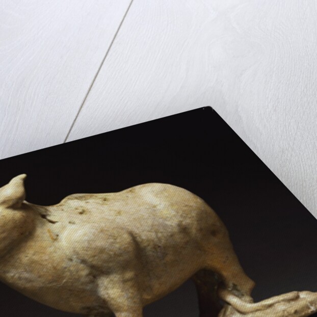 Bull figure. Ar-Raqqah, Syria, 12th-13th century by Anonymous