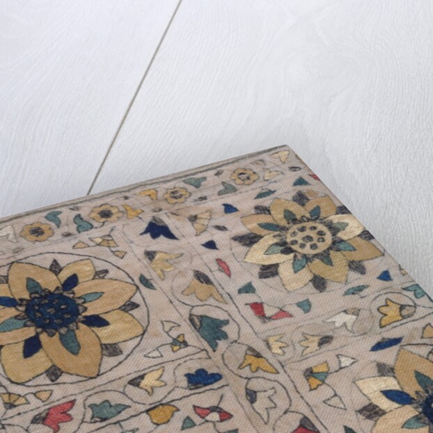 Napkin with flower motif. Punjab, India, 19th century by Unknown