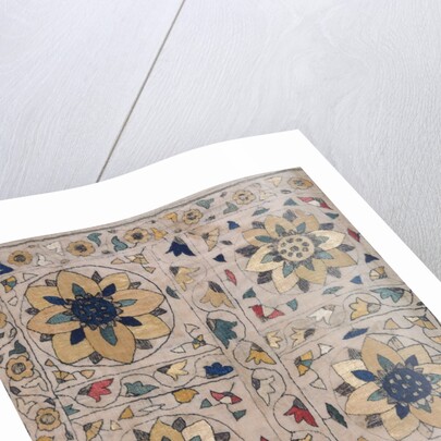 Napkin with flower motif. Punjab, India, 19th century by Unknown