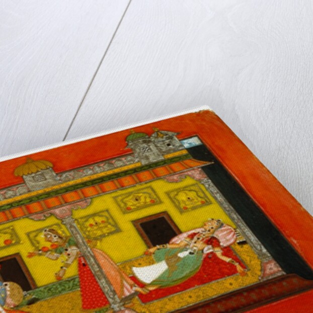 Radha stupified. Basohli, Punjab Hills, India, mid-17th century by Unknown