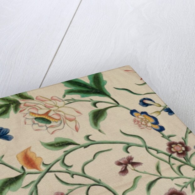 Panel with flowers, blossoms and foliage by Anonymous