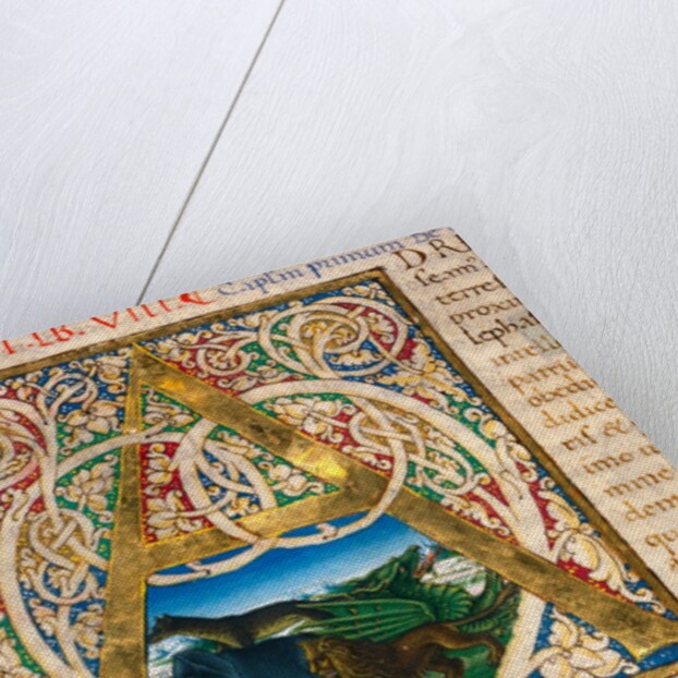 Initial A, from Pliny's Natural History. Italy, mid-15th century by Pliny the Elder
