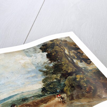 Country Road with Trees and Figures by John Constable