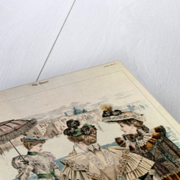 Latest Paris Fashions from The Queen. France, 1893 by Adolf Karl Sandoz