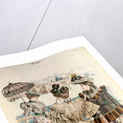 Latest Paris Fashions from The Queen. France, 1893 by Adolf Karl Sandoz