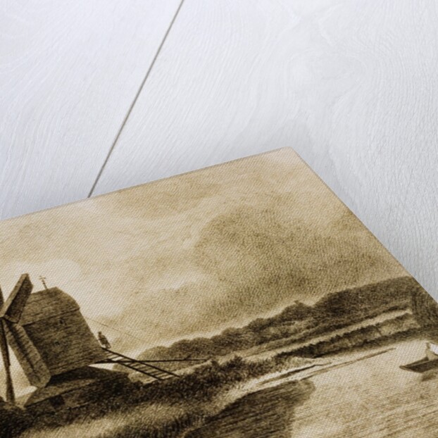 A Mill on the Banks of the River Stour, after John Constable. England, 18th-19th century by Unknown