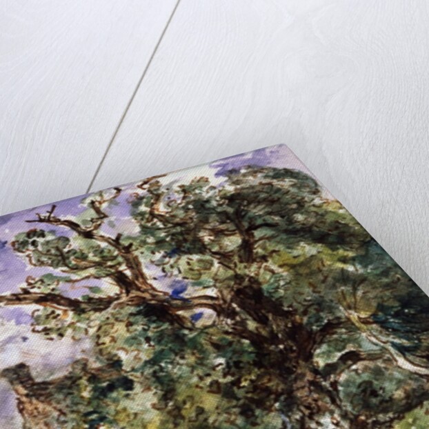 A cottage by a wood at Findon by John Constable