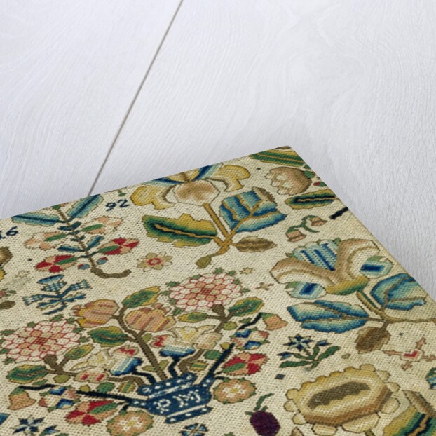Embroidered box by Parnell Mackett