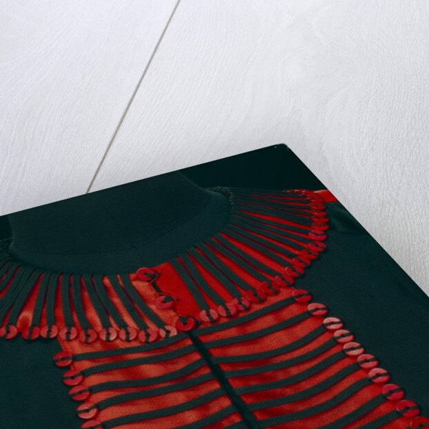 Black and scarlet overdress, detail. Germany, 1920 by Unknown
